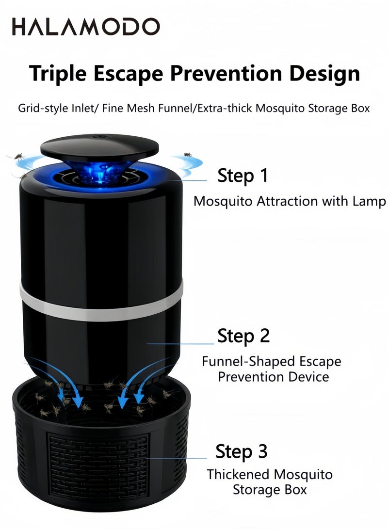 Halamodo Bug Zapper Light for Outdoor/Indoor,Mosquito Zapper 5V High Powered Waterproof Electronic Mosquito Killer,Fly Traps Patio Insects Killer - Image 4