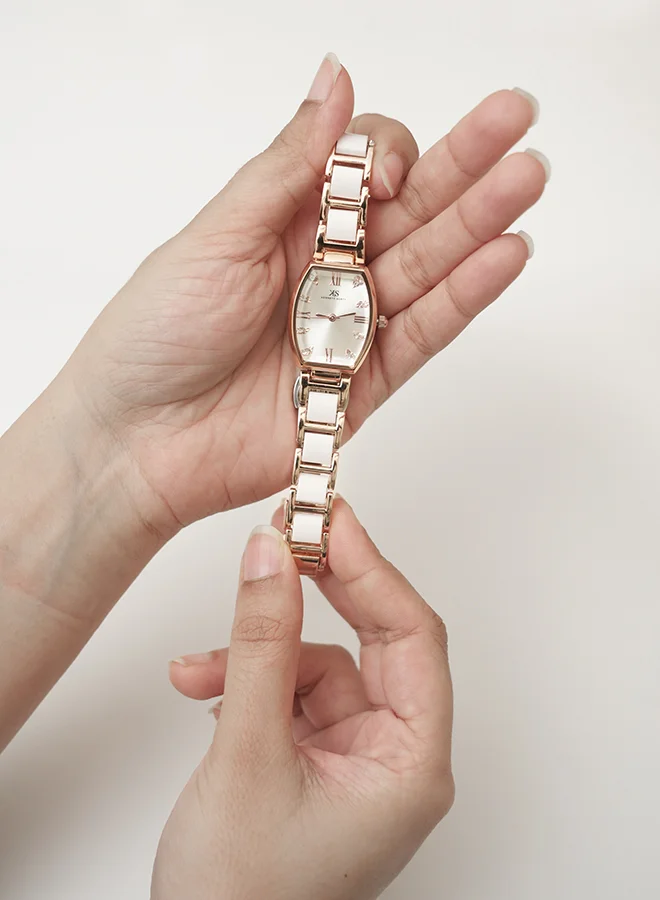 KENNETH SCOTT Kenneth Scott Women's White Dial Analog Watch - K23520-RCWW