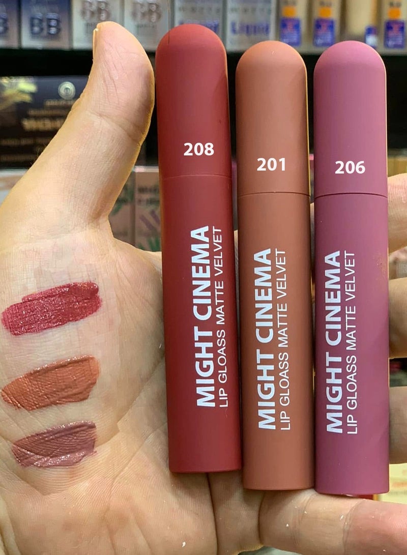 Long lasting matte velvet lipgloss (Might Cinema) 4000-205