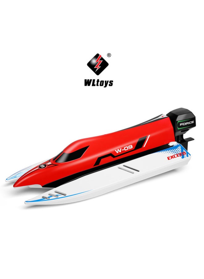 Weili WL915-A قارب مائي للتحكم عن بعد لعبة نموذج قارب مائي كامل الحجم بدون فرش عالي السرعة ومضاد للانقلاب، قارب للتحكم عن بعد - اللون: WL915-A أحمر (محرك بدون فرش + دوران تلقائي + إنذار منخفض الطاقة) - Image 5