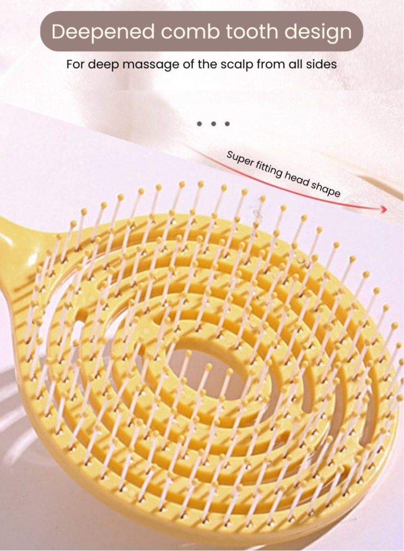 Prime Wet Curly Detangle Hair Brush & Hair Scalp Massage Comb - Image 3