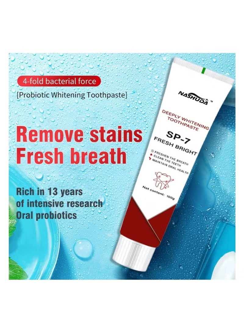 SP Teeth Whitening Toothpaste, SP-7 Color Correction Toothpaste, Purple Toothpaste, Teeth Whitening Fresh Breath, Toothpaste for Sensitive Teeth Staining... - Image 3