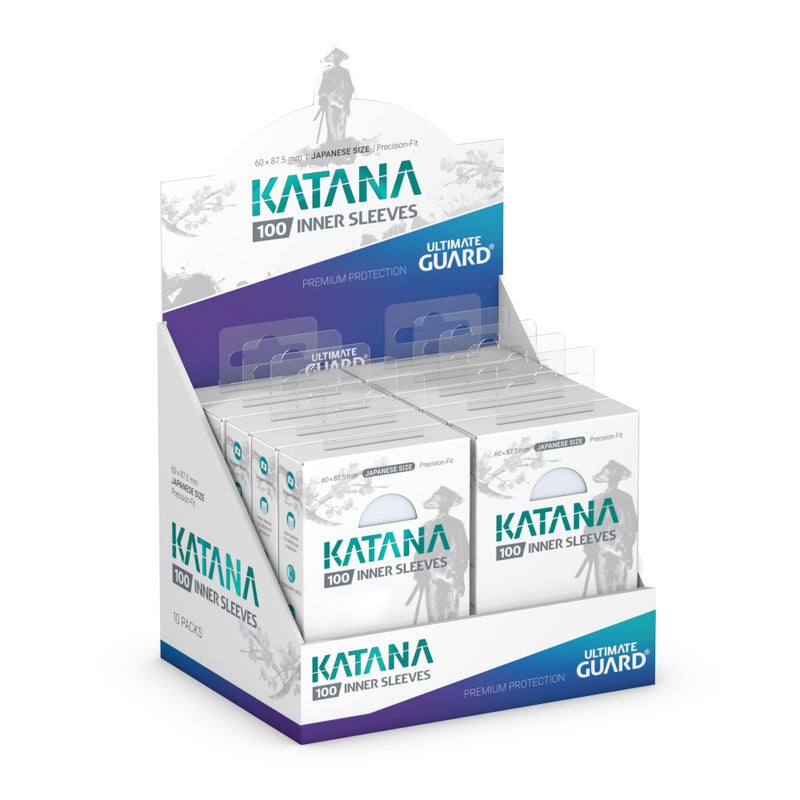 Ultimate Guard Katana Inner Card Sleeves, 100 Japanese Size TCG Sleeves, 60 x 87.5mm, Clear, Tournament Sleeves, No PVC & Acid-Free, Optimal Double-Sleeving - Image 4