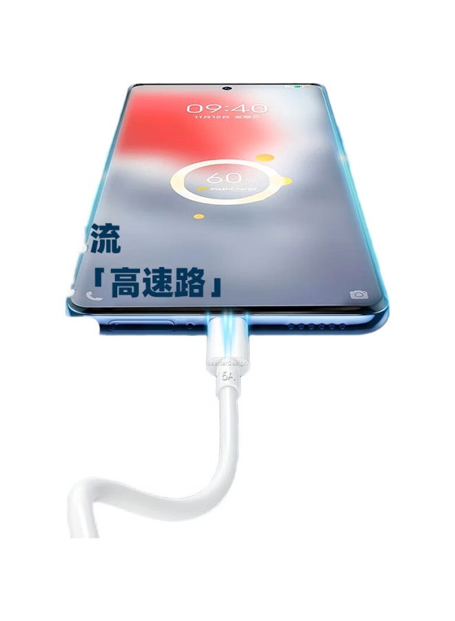 Trendy Style Chuanfan Compatible With Vivo X200 Data Cable, 120W 80W Super Flash Charging, For X200Pro/X100S/X90/X90S/S18Pro S19 Phones, Dual Type-C Charging Cable, 6A Fast Charging - Image 1