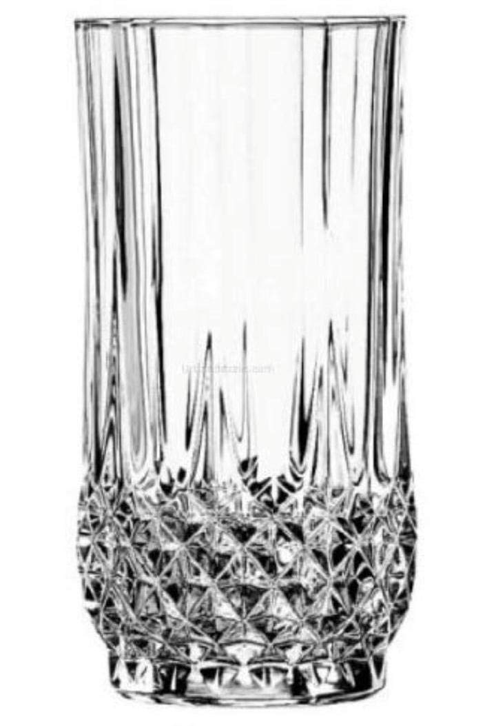 RAINCART Imported Crystal Water Juice Glass Set Of 6 Pcs, 250 Ml - Image 1