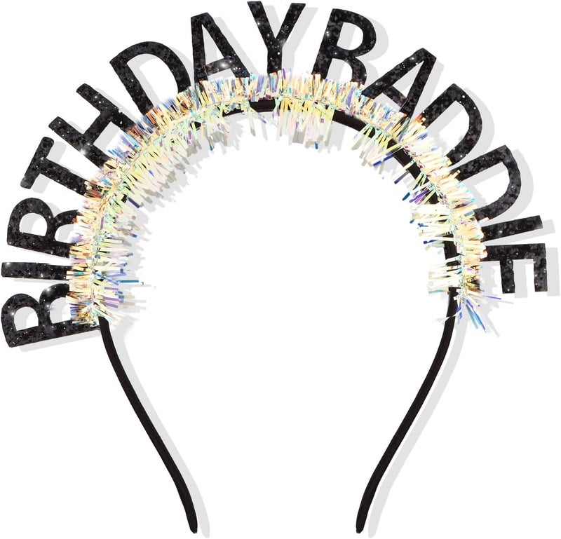 CIEHER Birthday Girl Headband Birthday Crown for Women Girls - Image 1