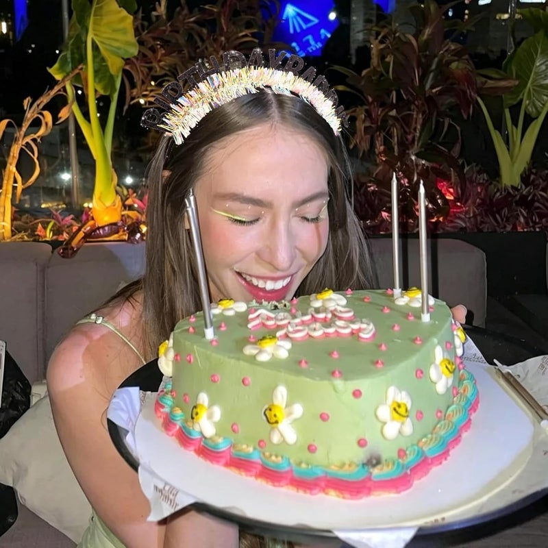 CIEHER Birthday Girl Headband Birthday Crown for Women Girls - Image 3