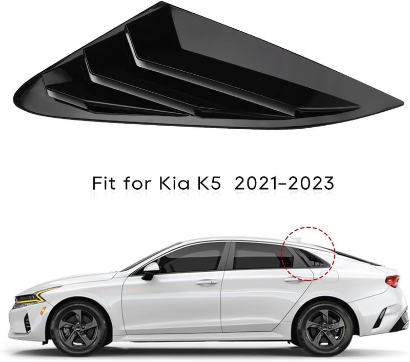 DLOVEG Rear Side Window Louvers for Kia K5 (2021-2025) - Image 3