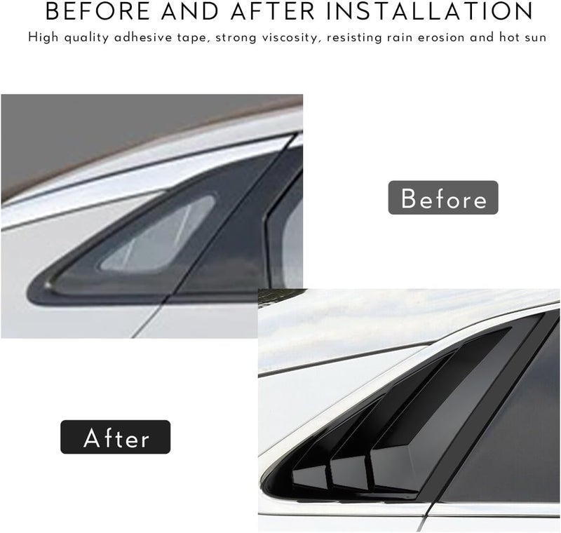 DLOVEG Rear Side Window Louvers for Kia K5 (2021-2025) - Image 2