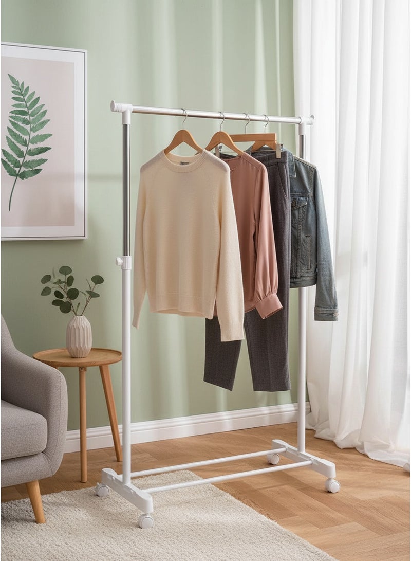 Living white Metal Clothes Hanger Clothes Holder - Image 1