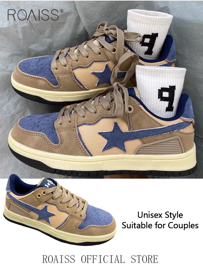 Men's National Trendy Style Niche Retro Meteor Sneakers Colorblock Sneakers