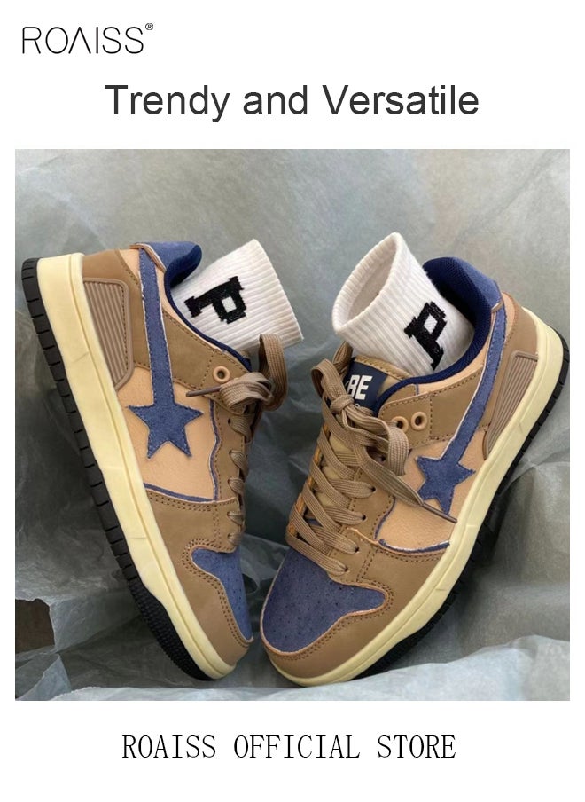 Men's National Trendy Style Niche Retro Meteor Sneakers Colorblock Sneakers