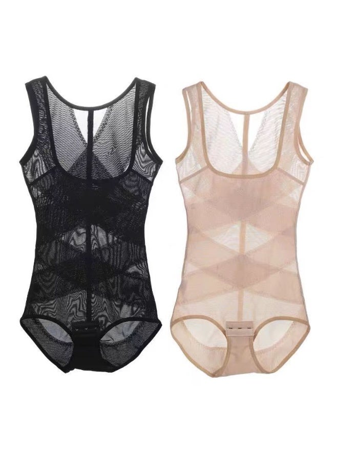 KUYING New Comfortable Skin Friendly Breathable Shaping Waist Cinching Jumpsuit Set Of 2  - Image 1