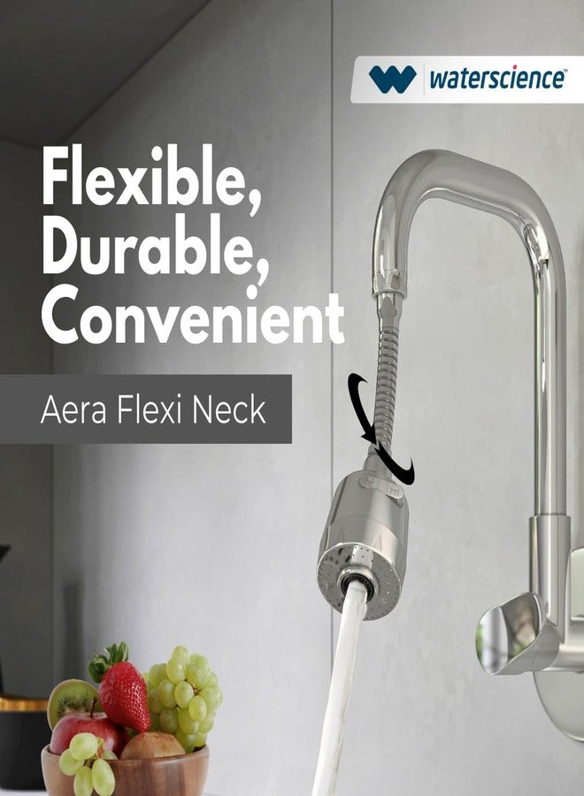 WaterScience Flexible Tap Extension for Kitchen Sink | 2 Flow Modes | Faucet Extender for Taps | Upto 50% Water Saving - Flexi Neck (Suitable for large sinks) - Image 3