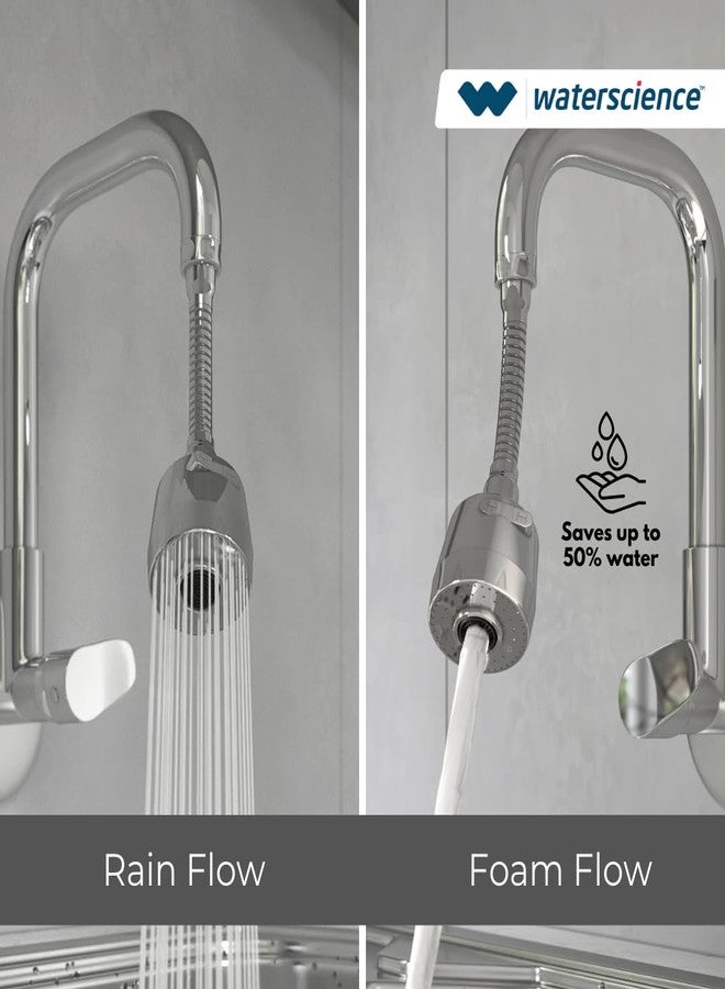 WaterScience Flexible Tap Extension for Kitchen Sink | 2 Flow Modes | Faucet Extender for Taps | Upto 50% Water Saving - Flexi Neck (Suitable for large sinks) - Image 4