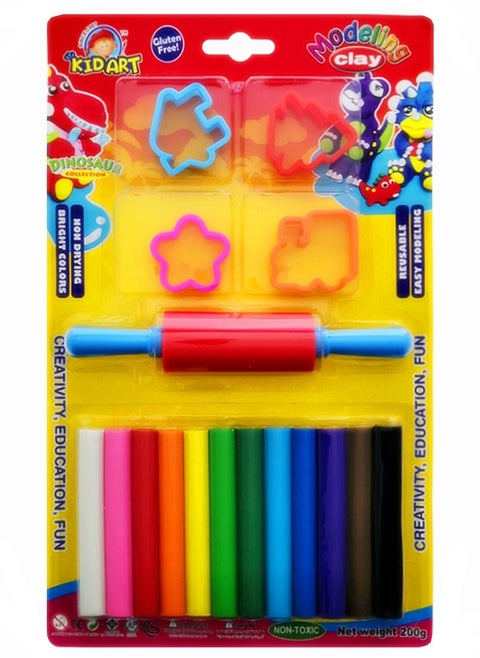 17-piece Modeling Clay with Mode and Tool Set  29x18cm
