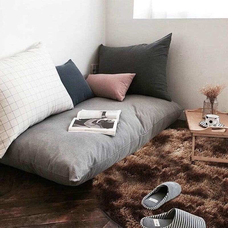 ويوبلز سجادة دائرية ناعمة ملونة ذات وبر كثيف، مناسبة لغرف معيشة وغرف نوم الأطفال والفتيات، سجادة متعددة الألوان (دائرية) (أزرق داكن · 100*100) - Image 5