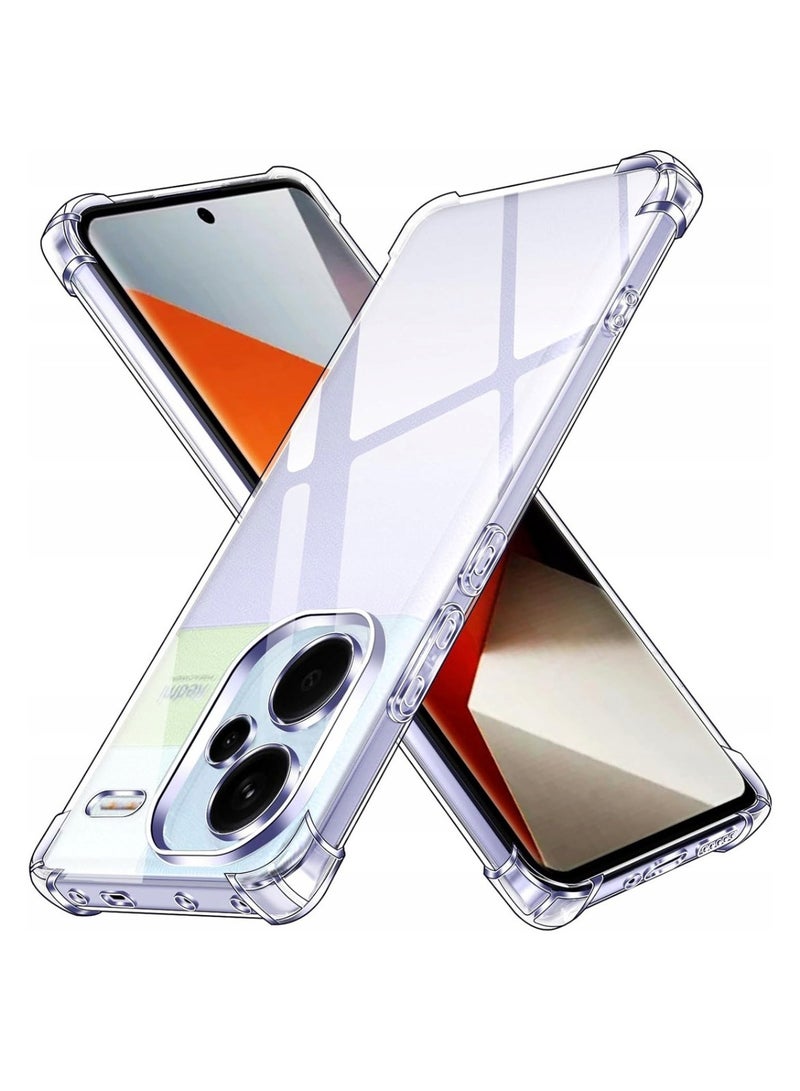 Techie Xiaomi Redmi Note 13 Pro Plus TPU Bumper Corner Case with Camera Lens Protection Transparent Protective Back Cover - Image 2