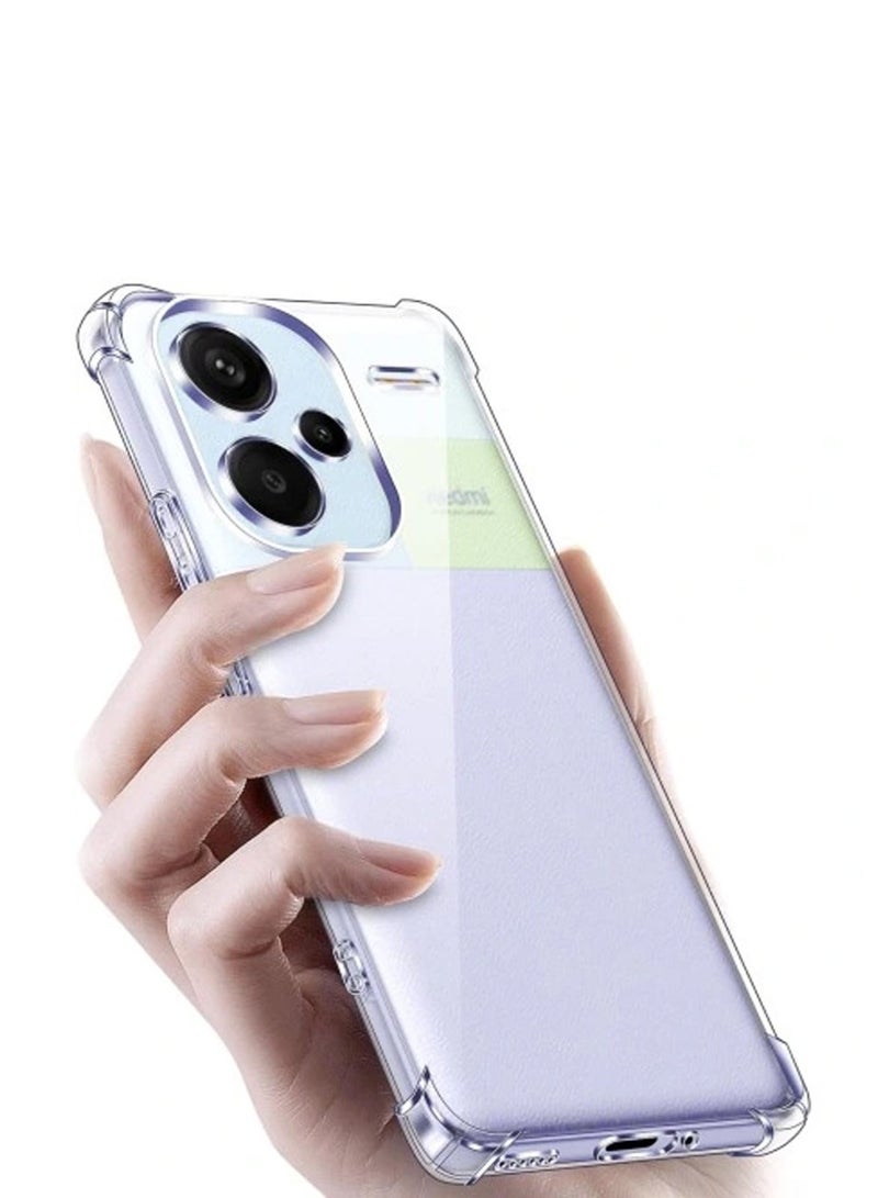 Techie Xiaomi Redmi Note 13 Pro Plus TPU Bumper Corner Case with Camera Lens Protection Transparent Protective Back Cover - Image 5