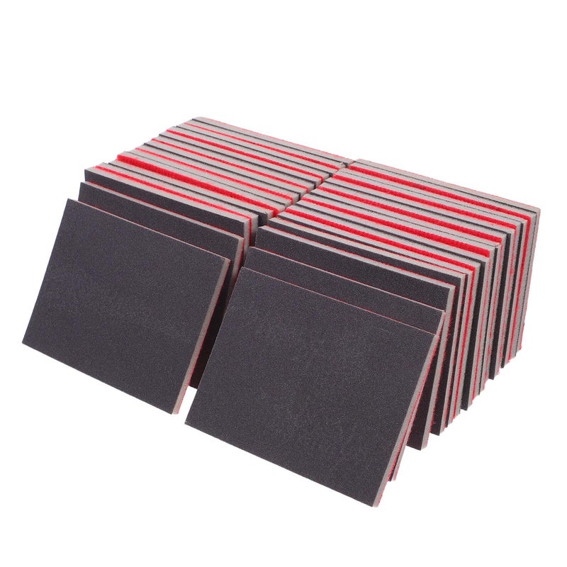Fine Grit 400 Sanding Sponge Pads 32pcs 75x100mm Wet Dry for Wood Furniture Metal Polishing - Image 2