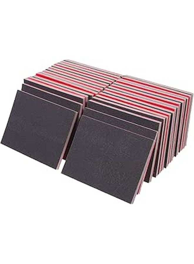 Fine Grit 400 Sanding Sponge Pads 32pcs 75x100mm Wet Dry for Wood Furniture Metal Polishing - Image 1