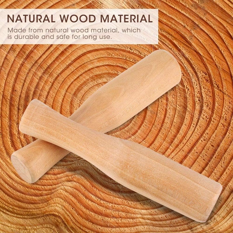 2 pcs Wooden Pestle Professional Artisan Hardwood Grinder Pestle Food Grinding Stick Spice Grinder Tool for Bartender and Home Use 14.2x14.2x3cm/5.6x5.6x1.2in - Image 3