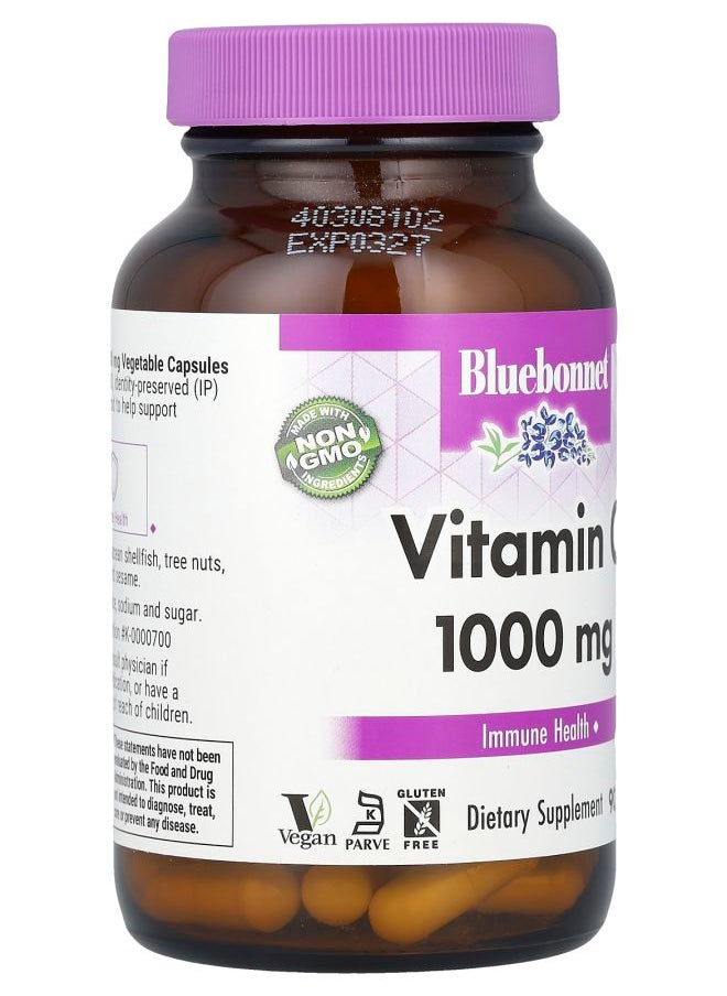 Bluebonnet Nutrition Vitamin C 1000 mg 90 Vegetable Capsules  - Image 2
