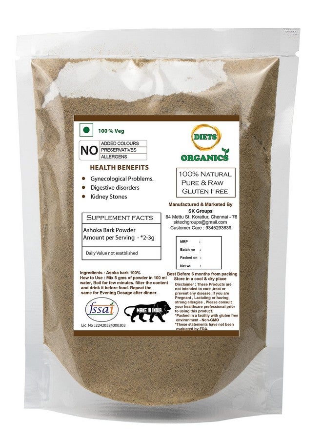 DIETS ORGANICS Ashoka Pattai Powder - 50 G/Ashoka Bark Powder -50Gms Pack Of 1  - Image 2