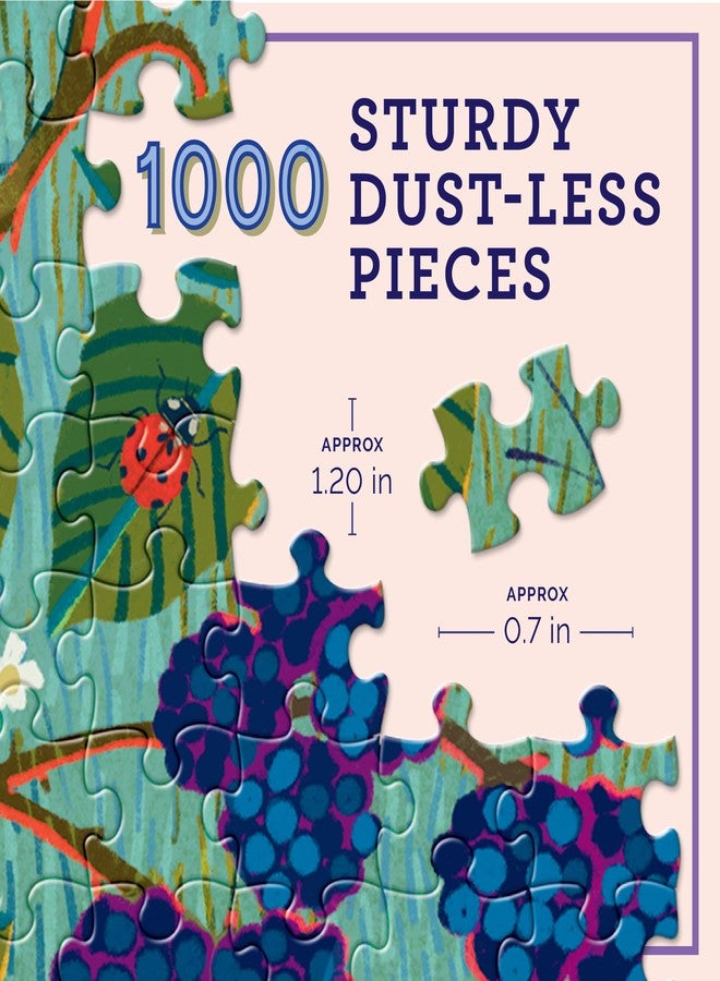 eeBoo English Cottage Hedgerows 1000 Piece Square Jigsaw Puzzle, 23" x 23" - Image 2