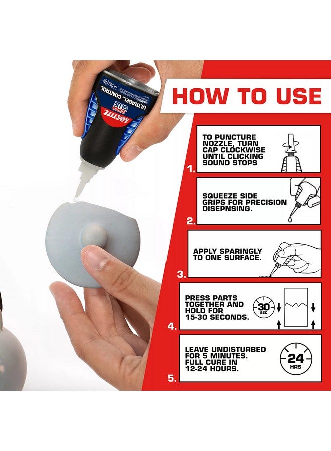 Loctite Loctite Super Glue Ultra Gel Control, 4-Gram Bottle (1739050)  - Image 2