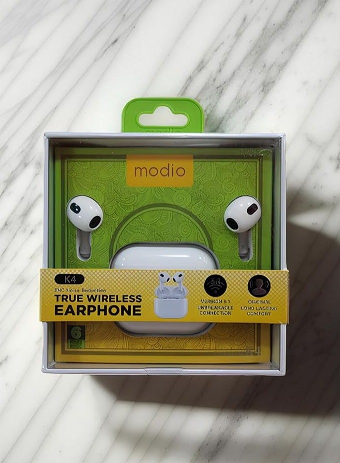 modio Wireless Earbuds with Noise Cancellation – Bluetooth Headphones for Superior Sound and Comfortable Fit - Image 3