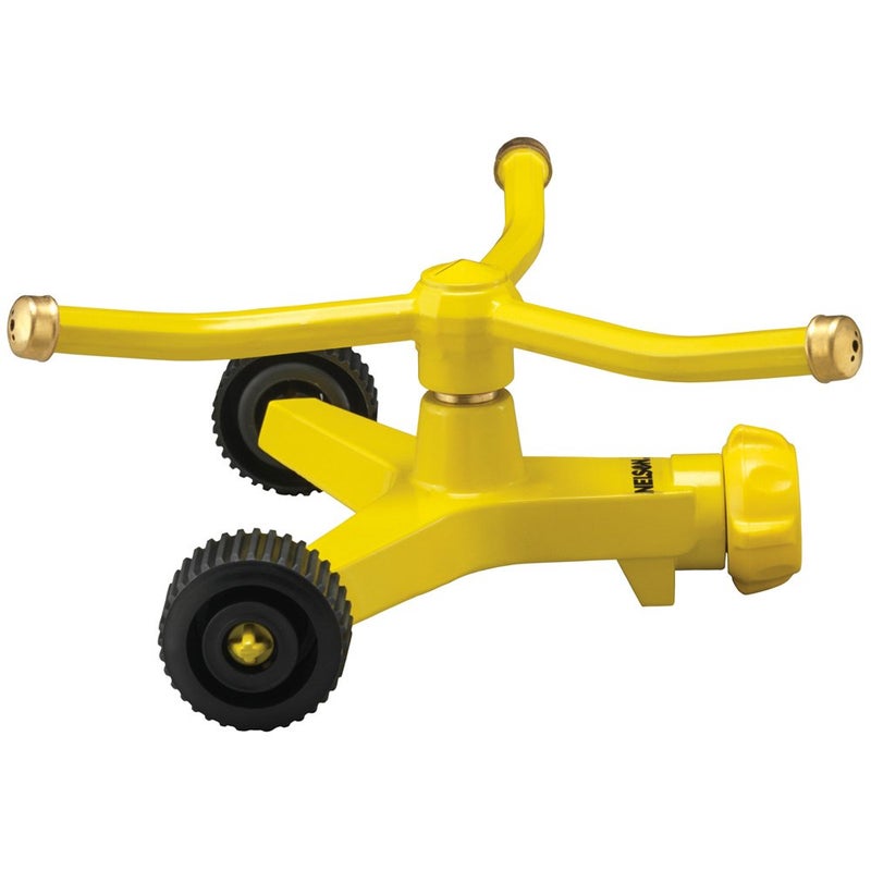 Nelson ThreeArm Square Pattern Spray Whirling Sprinkler with Metal Wheel Base 50231