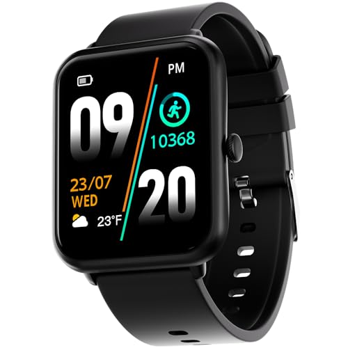 Fire-Boltt Ninja Call Pro Bluetooth Calling Smart Watch, 1.69″ HD Display,Dual Chip,AI Voice Assistant, 120+ Sports Modes, SpO2 & Heart Rate Monitor, Fitness Tracker Smartwatch for Men & Women - Black - Image 1