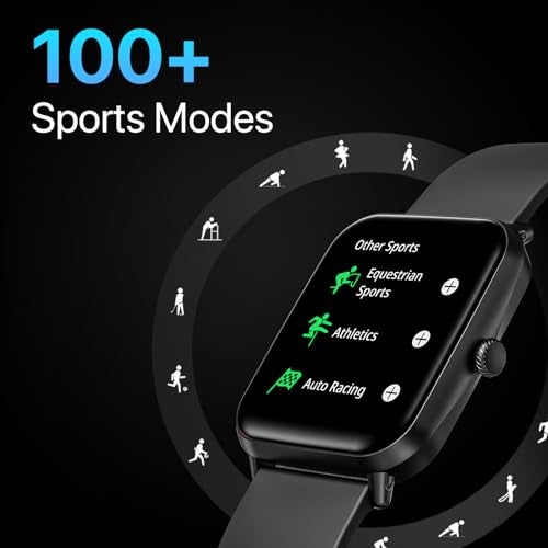 Fire-Boltt Ninja Call Pro Bluetooth Calling Smart Watch, 1.69″ HD Display,Dual Chip,AI Voice Assistant, 120+ Sports Modes, SpO2 & Heart Rate Monitor, Fitness Tracker Smartwatch for Men & Women - Black - Image 5
