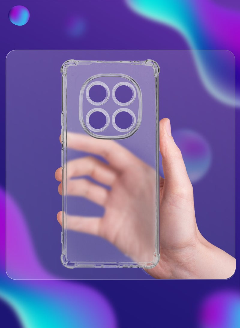 CATANES 2Packs Gorilla Case for Redmi 14 Pro Plus  Transparent Shockproof  Crystal Clear with Reinforced Corners with 3D Screen Protector - Image 4