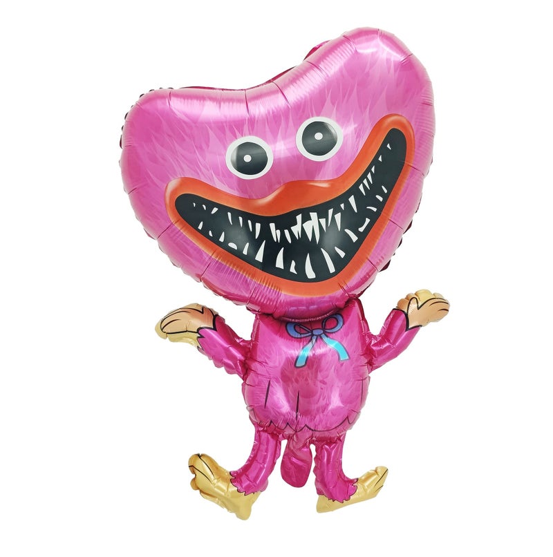 Moira Huggy Wuggy Kissy Missy Theme Foil Balloons Party Decorations 4 Pcs Set|Multicolor - Image 4