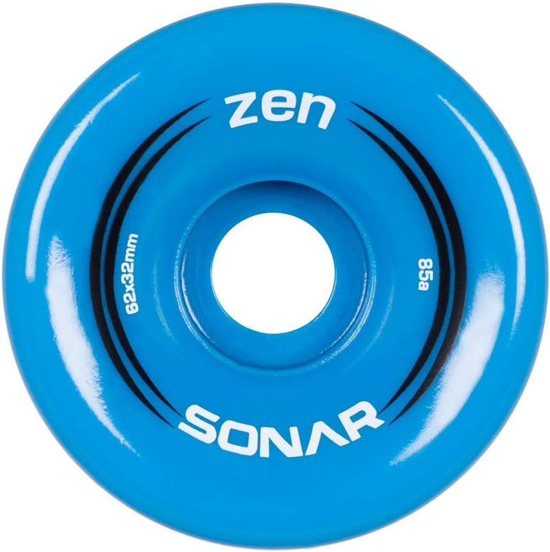 Riedell Zen Wheels - Quad Roller Skate Wheels - 4 Pack of 32mm x 62mm 85A Wheels - Image 2