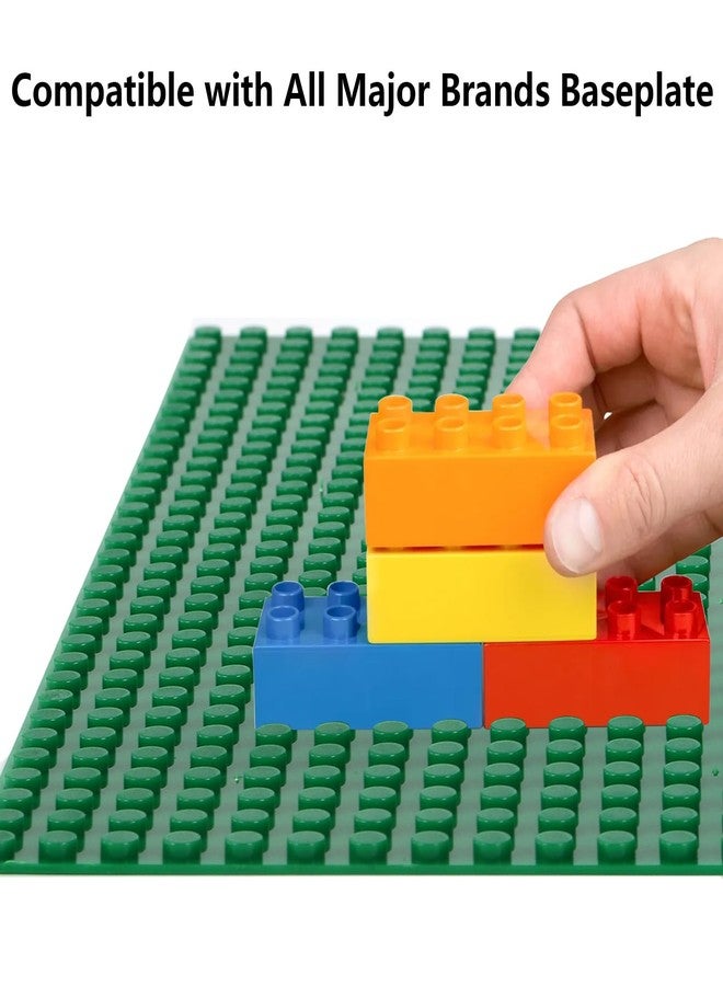 ZEAYEA 12 Pack Peel and Stick Baseplates, 10" x 10" Self Adhesive Building Base, Compatible with Most Standard Bricks, Building Brick Plates for Activity Tables, Green - Image 4
