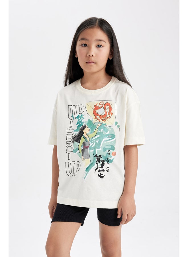 DeFacto Girl Oversize Fit Knitted Short Sleeve Body  - Image 4