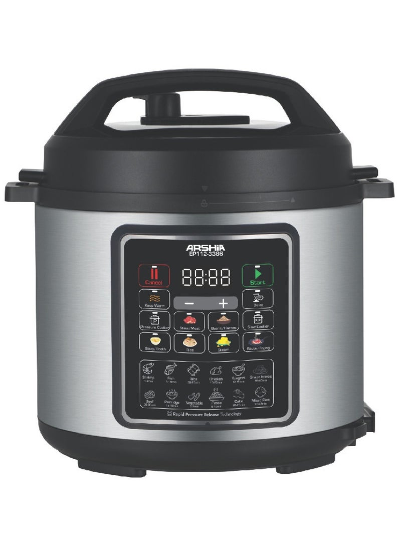 Arshia Digital Pressure Cooker 6L – Multi-Functional with LED Display - Image 1