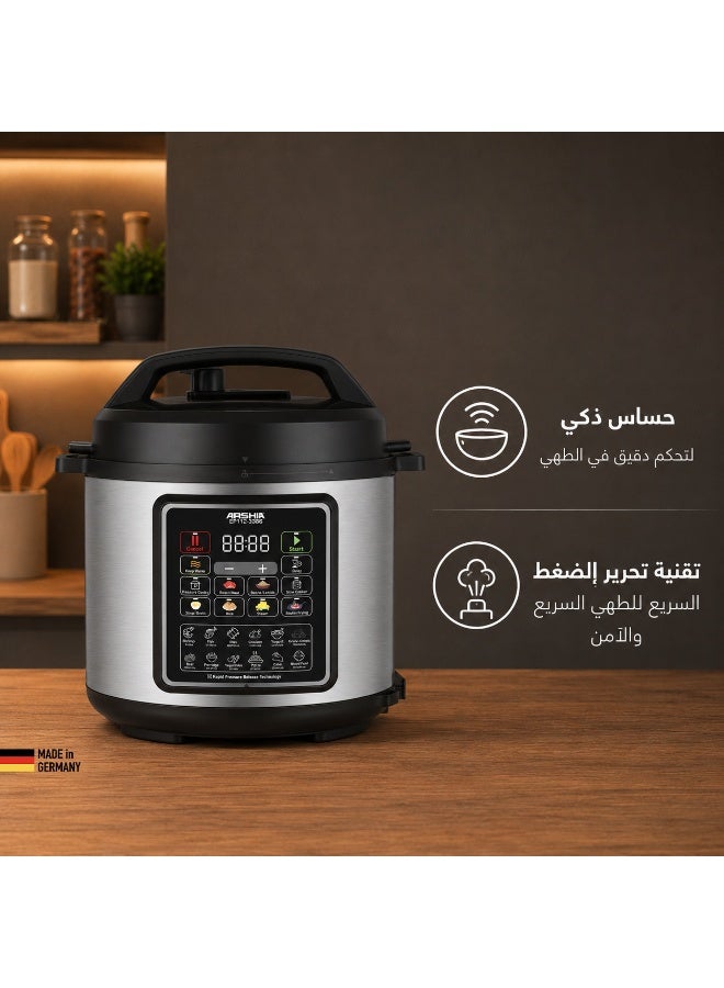 Arshia Digital Pressure Cooker 6L – Multi-Functional with LED Display - Image 5