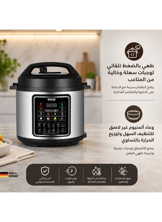 Arshia Digital Pressure Cooker 6L – Multi-Functional with LED Display - Image 3