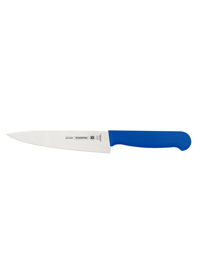 TRAMONTINA Since 1911,Made in Brazil- Professional 6 Inches Meat Knife with Stainless Steel Blade and Blue Polypropylene Handle with Antimicrobial Protection  - Image 1