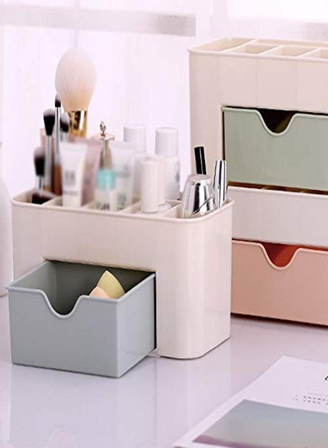 SEASPIRIT Plastic Mini Makeup Storage and Organizer (Multicolour) - (Pack of 1) - Image 2