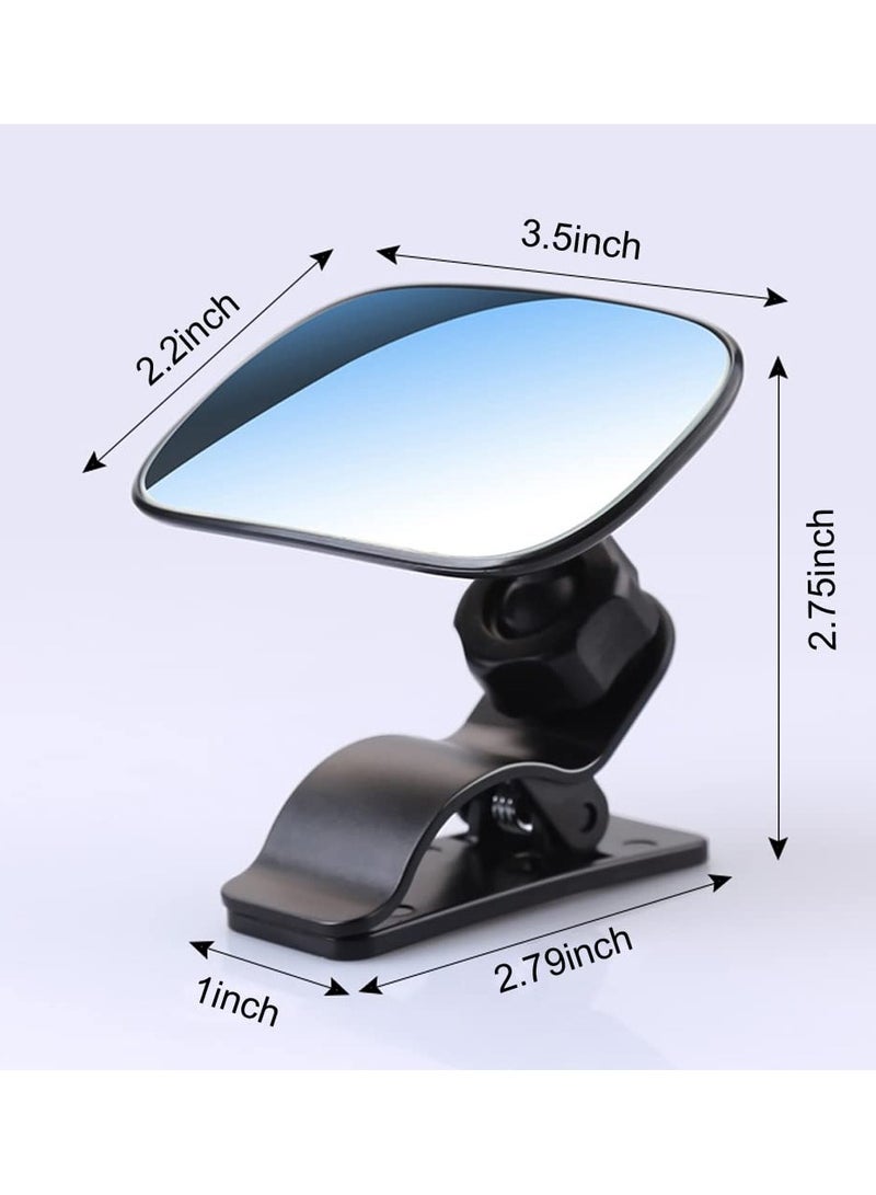 Generic HD Interior Blind Spot Mirror for Car Rearview, 360-Degree Rotating Adjustable Angle, Easily Fixed on Sun Visor, Perfect for Observing Back Seat Baby and Eliminating Road Visual Blind Spots.  - Image 5