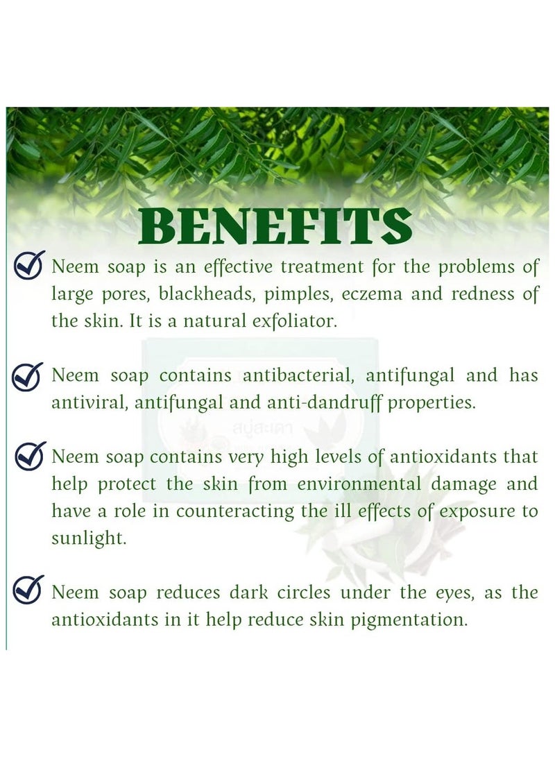 D.Branner Natural Neem Turmeric Soap Bar | Pure Natural, Skincare Detox, Moisturizer Face, Dark Circles - Image 2