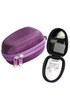 Fits Philips HP6401 Satinelle Epilator Electric Shaver Travel EVA Hard Protective Case Carrying Pouch Cover Bag Purple by Hermitshell