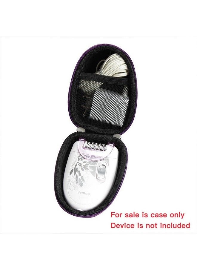 Hermitshell - Fits Philips HP6401 Satinelle Epilator Electric Shaver Travel EVA Hard Protective Case Carrying Pouch Cover Bag Purple by Hermitshell - Image 1