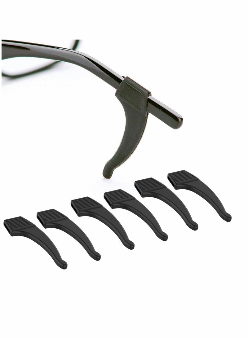 3 Pair Silicone Glasses Ear Hook Glasses Nose Pads Glasses Ear Pads Eyewear Sleeve Retainer for Sunglasses and Glasses (Eyeglass String Retainer) - Image 1