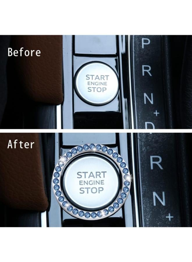 EasyLife Bling Ring Car Sticker Automobile Crystal Rhinestone Interior Decoration Engine Push to Start Button Ring  - Image 3
